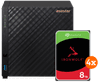 ASUSTOR AS1104T + Seagate Ironwolf 32TB (4x8TB)