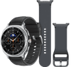 Samsung Galaxy Watch 8 Classic Zwart 46mm + Samsung Siliconen Sport Bandje Donkergrijs S/M