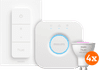 Philips Hue White and Color GU10 Starter Pack - 4 lampen + Bridge + Dimmer