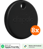 Chipolo POP 8-Pack Zwart