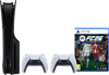 PlayStation 5 Slim Disc Edition + FC 26 + Covers Zwart + Extra Controller Wit