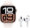 Apple Watch Series 10 42mm Rose Gold Sport Band S/M + AirPods 4 Active Noise Canceling