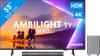 Philips Ambilight 55 inches PUS8500 QLED 4K (2025) + Philips TAB6100