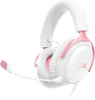HyperX Cloud III Wired Gaming Headset - White/Pink (PC, PS5, Xbox Series X|S)