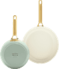 GreenPan Padova Reserve 20cm + 26cm Frying Pan Set Pastel Green