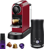 Krups Nespresso Citiz XN7415 Kersenrood + Pierre Melkopschuimer