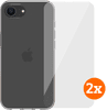 BlueBuilt Back Cover iPhone 16e Transparant + Screenprotector Glas Duo Pack