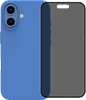 BlueBuilt Back Cover iPhone 16 Blauw + Privacy Filter Screenprotector Glas