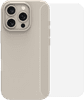 BlueBuilt Back Cover iPhone 16 Pro Beige + Screenprotector Glas