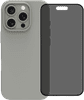 BlueBuilt Back Cover iPhone 16 Pro Grijs + Privacy Filter Screenprotector Glas