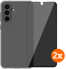 BlueBuilt Samsung Galaxy A56 Back Cover Transparant + Privacy Screenprotector Duo Pack