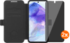 BlueBuilt Samsung Galaxy A56 Book Case Zwart + Privacy Filter Screenprotector Duo Pack