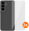 BlueBuilt Protective Cover Samsung Galaxy S25 FE Transparant + Screenprotector Duo Pack