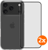 BlueBuilt Back Cover iPhone 17 Pro Transparant + Screenprotector Glas Duo Pack
