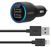 Belkin Lightning Car Charger Dual USB Black