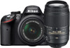 Nikon D3200 + 18-55mm VR II + 55-300mm VR zwart