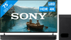 Sony Bravia 3 II Led 75" (2026) + Sony Bravia Theatre Bar 6 Zwart