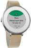 Pebble Time Round Leather Silver/Stone