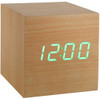 Gingko Cube Click Clock Beuken/Groen