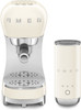 SMEG ECF12CREU Creme + melkopschuimer