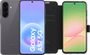 Samsung Galaxy A57 128GB Grijs 5G Enterprise Edition + BlueBuilt Book Case Zwart