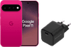 Google Pixel 11 256GB Roze 5G + BlueBuilt Oplader met Usb C Poort 30W Zwart