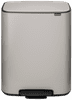 Brabantia Bo Pedaalemmer 2 x 30 Liter Soft Grey