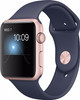 Apple Watch Series 1 42mm Rosegoud Aluminium/Middennachtblauwe Sportband