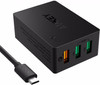 Aukey Thuislader met 3 usb poorten en Quick Charge 2.0 Zwart