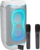 JBL Partybox 130 Wit + JBL Draadloze Microfoonset