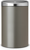 Brabantia Touch Bin 40 Liter Platinum