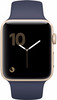 Apple Watch Series 2 42mm Goud Aluminium/Middernachtblauwe Sportband