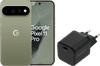 Google Pixel 11 Pro 256GB Groen 5G + BlueBuilt Oplader met Usb C Poort 30W Zwart