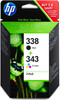 HP 338/343 Cartridge Black + Combo Pack 3 Colors (SD449EE)