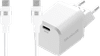BlueBuilt Power Delivery Oplader 45W + Usb C Kabel 3m Nylon Wit