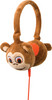 TabZoo Plush Children's Headphones Monkey