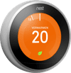 Google Nest Thermostat Argent