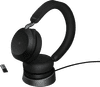 Jabra Evolve2 USB A MS TEAMS 75 Draadloze Office Headset met oplaadstandaard Zwart