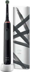 Oral-B Pro 3 3500 Cross Action Black with Striped Case