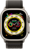 Apple Watch Ultra 4G 49mm Trail Band Zwart/Grijs M/L