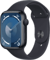 Apple Watch Series 9 45mm Midnight Aluminum Sport Band M/L
