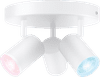 WiZ 3 spots Imageo Round- Colored and White Light - GU10 - White