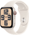 Apple Watch SE 2024 4G 44mm Starlight Sportband S/M