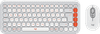 Logitech Pop Icon Combo Set Clavier et Souris Blanc AZERTY