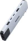 Sitecom MacBook Air Multiport Hub 6-en-2 Argent
