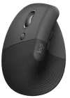 Logitech Lift Vertical Ergonomic Mouse Left-Handed Black