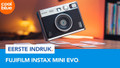 Youtube video of Fujifilm Instax Mini EVO Zwart