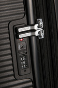 American Tourister Soundbox Expandable Spinner 55cm Bass Black detail