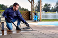 Nilfisk Sewer / pipe cleaning hose 8 meters product in use