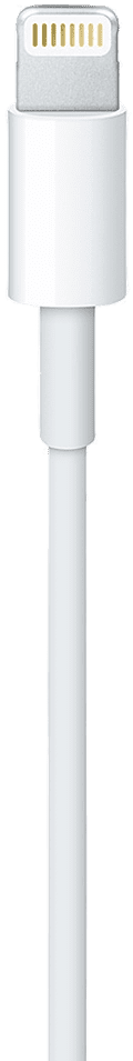 Apple Lightning naar Usb A Kabel 2 Meter onderkant